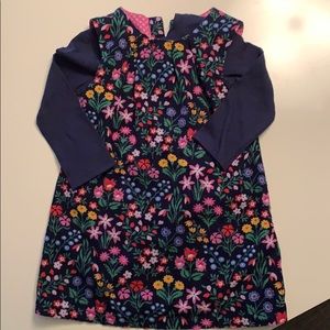 JoJoMaManBeBe floral corduroy jumper! EUC